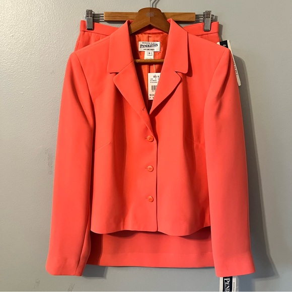 Pendleton Other - New With Tags Pendleton Mango Lined Suit Cropped Jacket and Straight Skirt 8/10